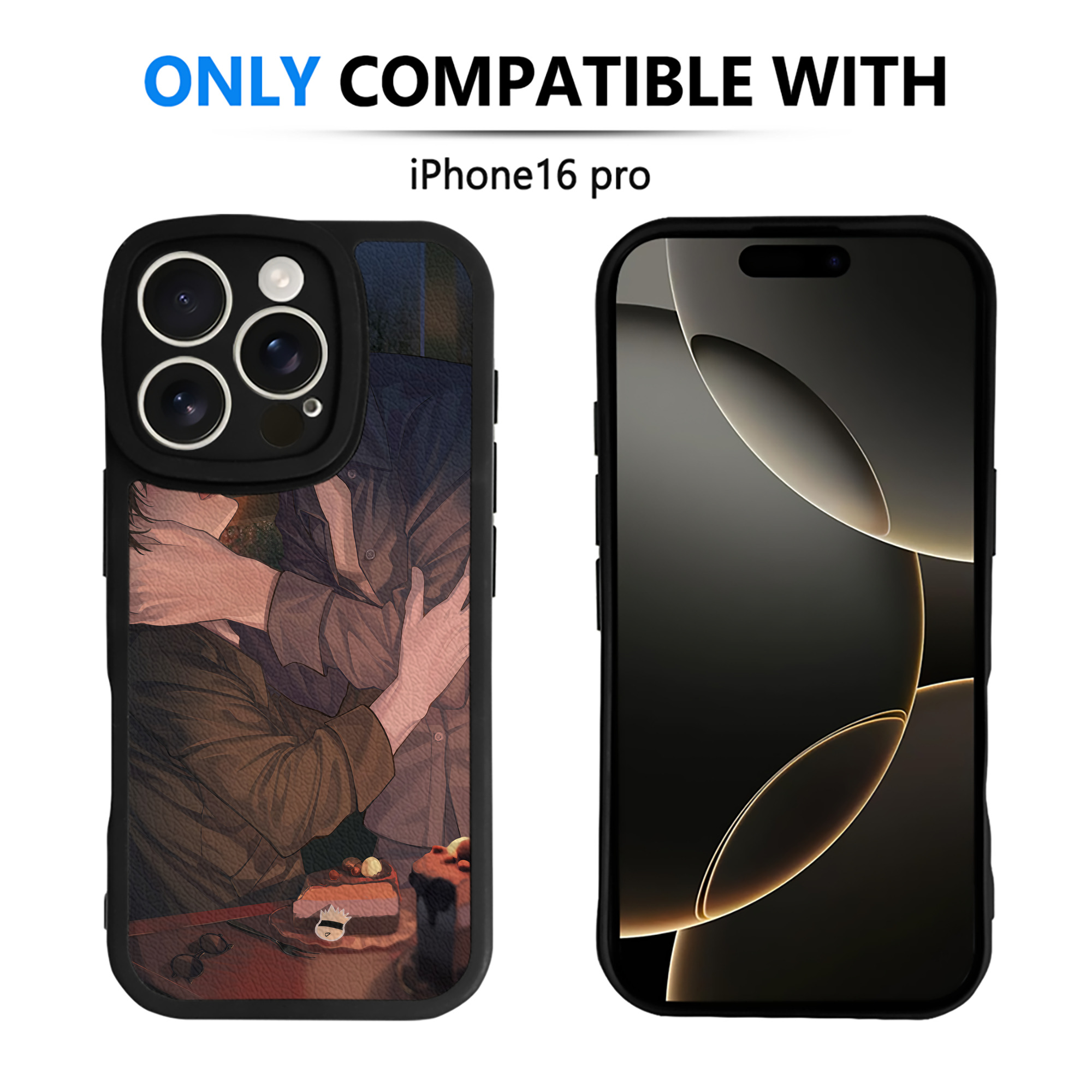 （画像用） 呪術廻戦 Jujutsu Kaisen 【iPhone 16シリーズ対応】シリコンスマホケース（レザー調） 材質：シリコン